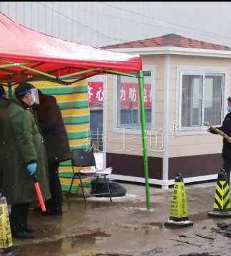 戰“疫”前線(xiàn) 京津冀地區某小區定購疫情檢查站崗亭、 投入使用！